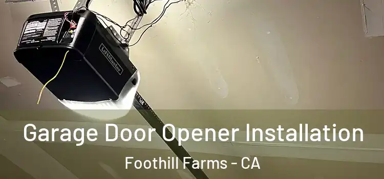  Garage Door Opener Installation Foothill Farms - CA