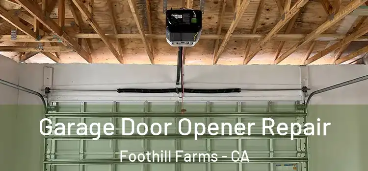  Garage Door Opener Repair Foothill Farms - CA