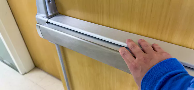 Installing a Push Bar on a Door Foothill Farms