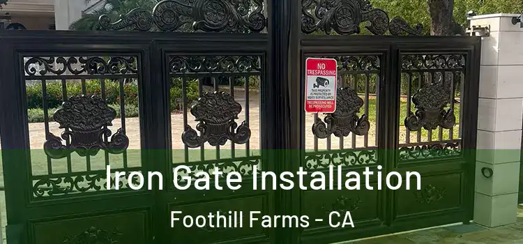 Iron Gate Installation Foothill Farms - CA