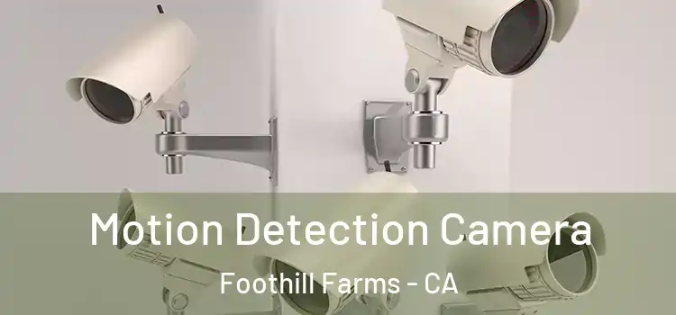  Motion Detection Camera Foothill Farms - CA